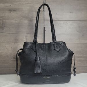 Cole Haan Black Leather Tote Bag